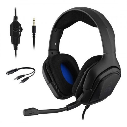 Gaming headset med mikrofon The G-Lab Korp Cobalt - sort