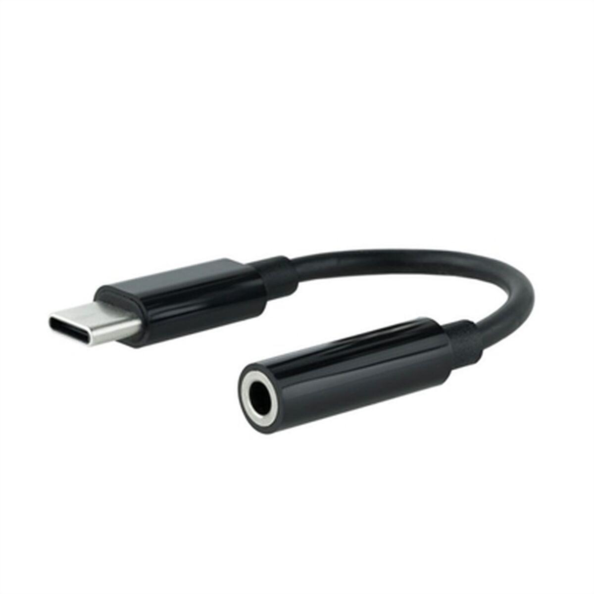 USB-C til jack 3,5 mm adapter NANOCABLE - sort