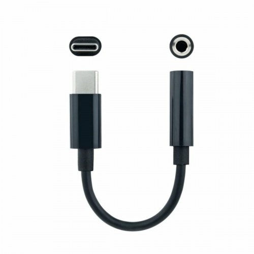 USB-C til jack 3,5 mm adapter NANOCABLE - sort