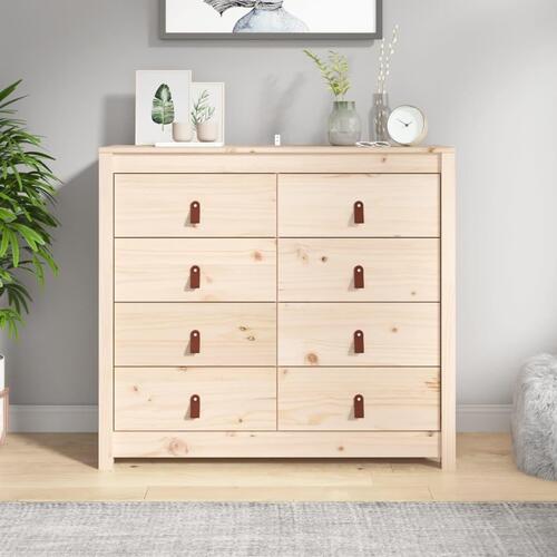 Kommode 100x40x90 cm massivt fyrretræ
