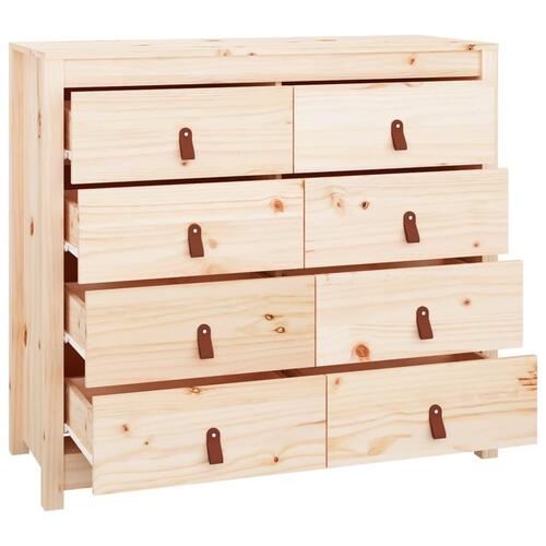 Kommode 100x40x90 cm massivt fyrretræ
