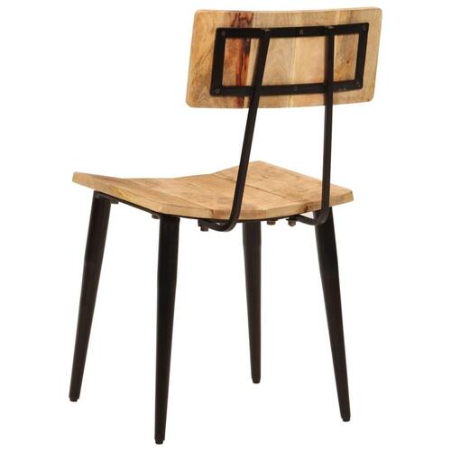 Spisebordsstole 2 stk. 44x40x80 cm massivt mangotræ