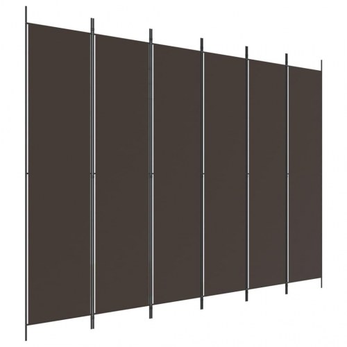 Rumdeler med 6 paneler 300 x 220 cm - brun