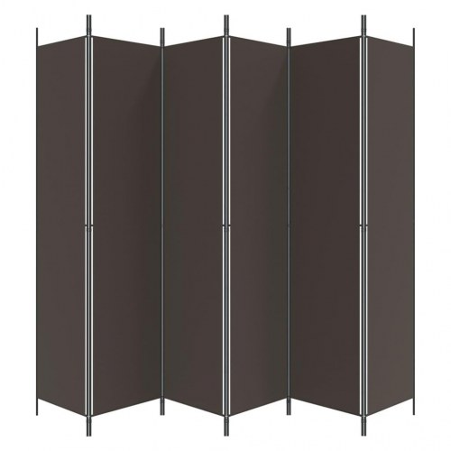 Rumdeler med 6 paneler 300 x 220 cm - brun