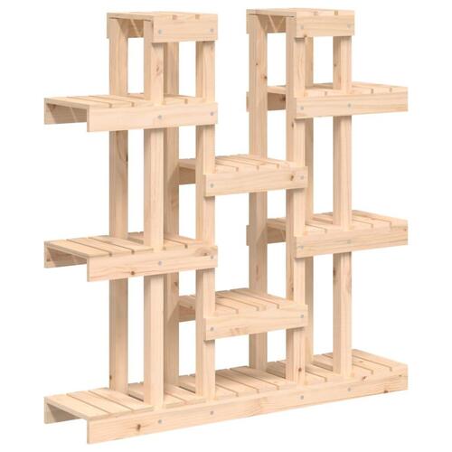 Plantestativ 104,5x25x109,5 cm massivt fyrretræ
