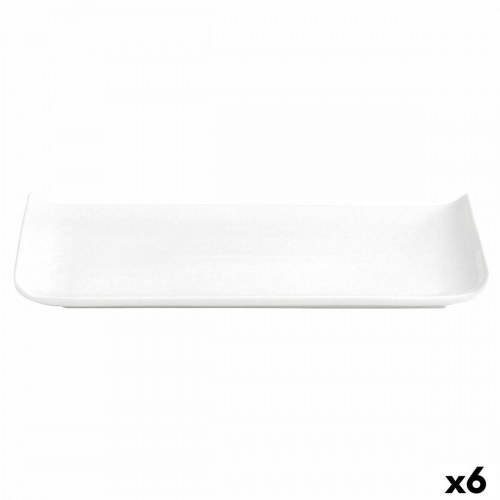 Chef Baguette tallerken, keramik, hvid 25 × 12 cm (6-pak)