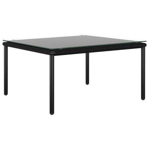 Loungesæt 6 dele med hynder PVC sort