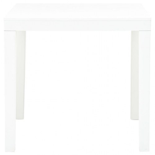 Havebord i plastik 78 x 78 x 72 cm - hvid
