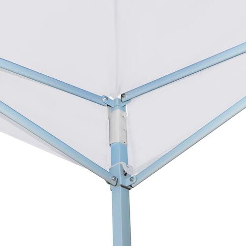 Foldbar pavillon med 4 sidevægge 5x5 m hvid