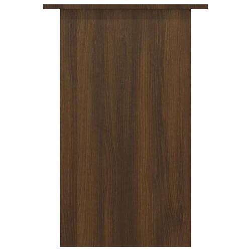 Skrivebord 90x50x74 cm konstrueret træ brun egetræsfarve&#9;