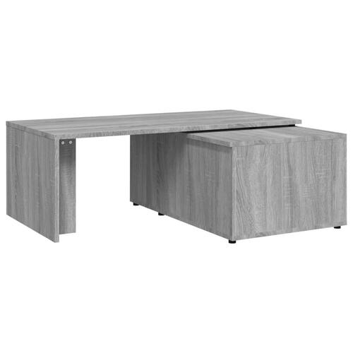 Sofabord 150x50x35 cm konstrueret træ grå sonoma-eg