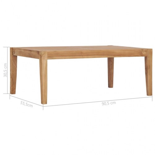 Havebord 90,5x55,5x30,5 cm massivt teaktræ