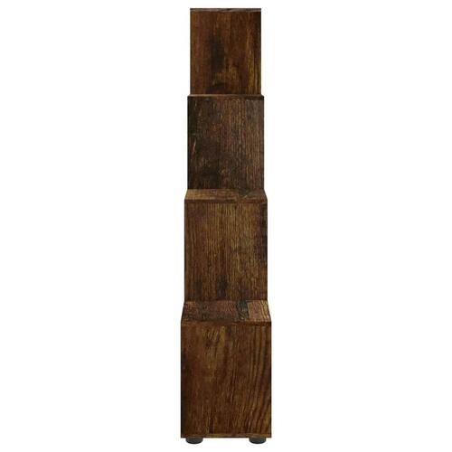 Trappereol 142 cm konstrueret træ røget egetræsfarve