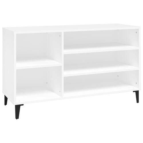 Skoreol 102x36x60 cm konstrueret træ hvid