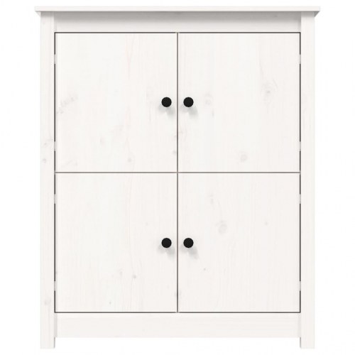 Skænk 83x41,5x100 cm massivt fyrretræ hvid