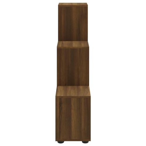 Trappereol 107 cm konstrueret træ brun egetræsfarve