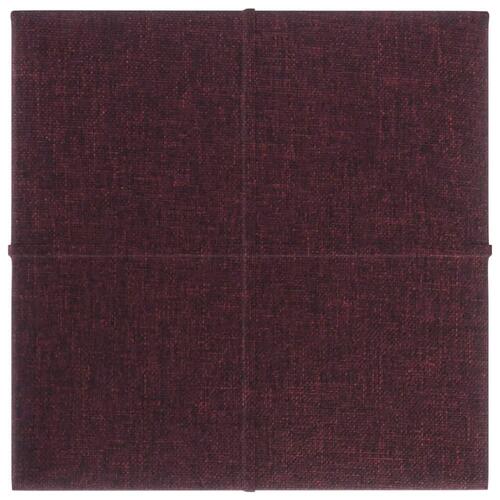 Vægpaneler 12 stk. 30x30 cm 1,08 m² stof lilla
