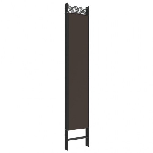 6-panels rumdeler i stof - 240 × 220 cm, brun