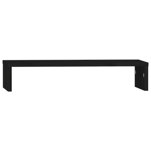 Skærmholder 50x27x10 cm massivt fyrretræ sort