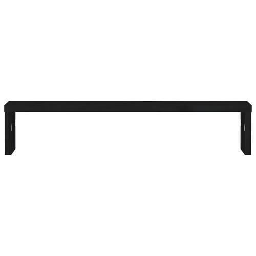 Skærmholder 50x27x10 cm massivt fyrretræ sort