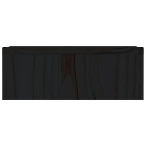 Skærmholder 50x27x10 cm massivt fyrretræ sort
