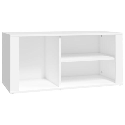 Skoreol 100x35x45 cm konstrueret træ hvid
