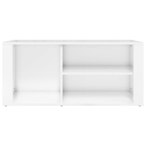 Skoreol 100x35x45 cm konstrueret træ hvid højglans