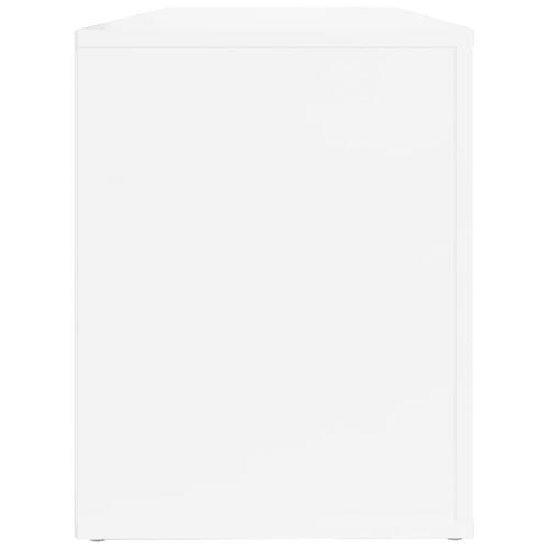 Skoreol 100x35x45 cm konstrueret træ hvid højglans