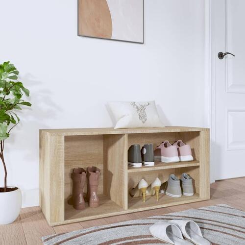 Skoreol 100x35x45 cm konstrueret træ sonoma-eg