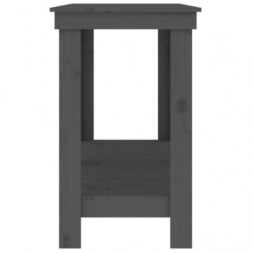 Arbejdsbord i massivt fyrretræ - 140 × 50 × 80 cm, grå