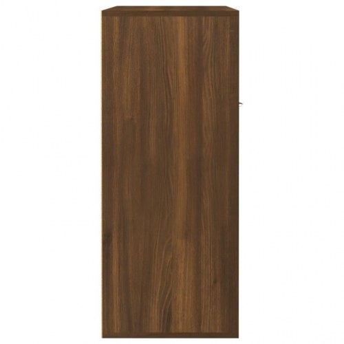 Skoskab 60x35x84 cm konstrueret træ brun egetræ