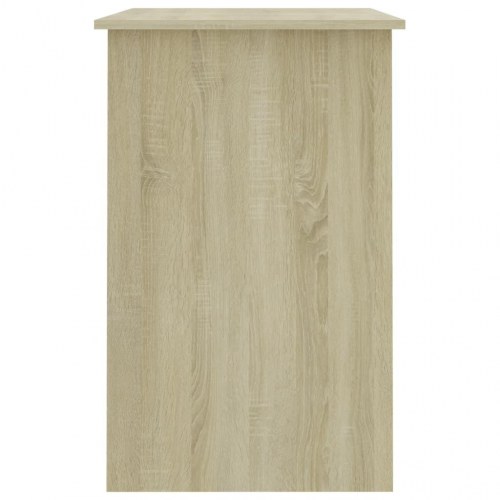 Skrivebord 100 × 50 × 76 cm i konstrueret træ - sonoma-eg
