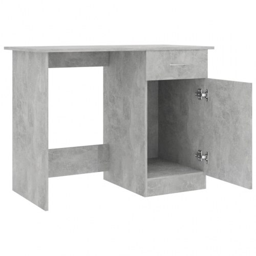 Skrivebord 100 × 50 × 76 cm i konstrueret træ - betongrå