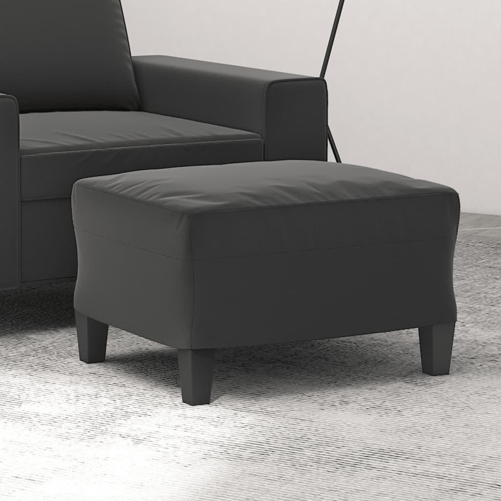 Fodskammel 60x50x41 cm mikrofiberstof mørkegrå