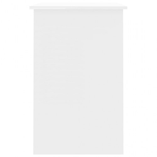 Skrivebord 100x50x76 cm konstrueret træ hvid højglans