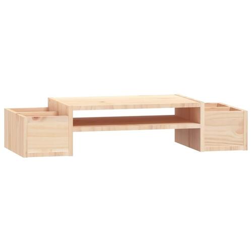 Skærmholder 70x27,5x15 cm massivt fyrretræ