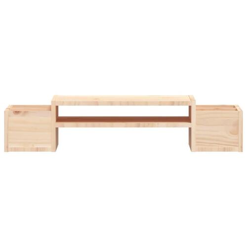 Skærmholder 70x27,5x15 cm massivt fyrretræ