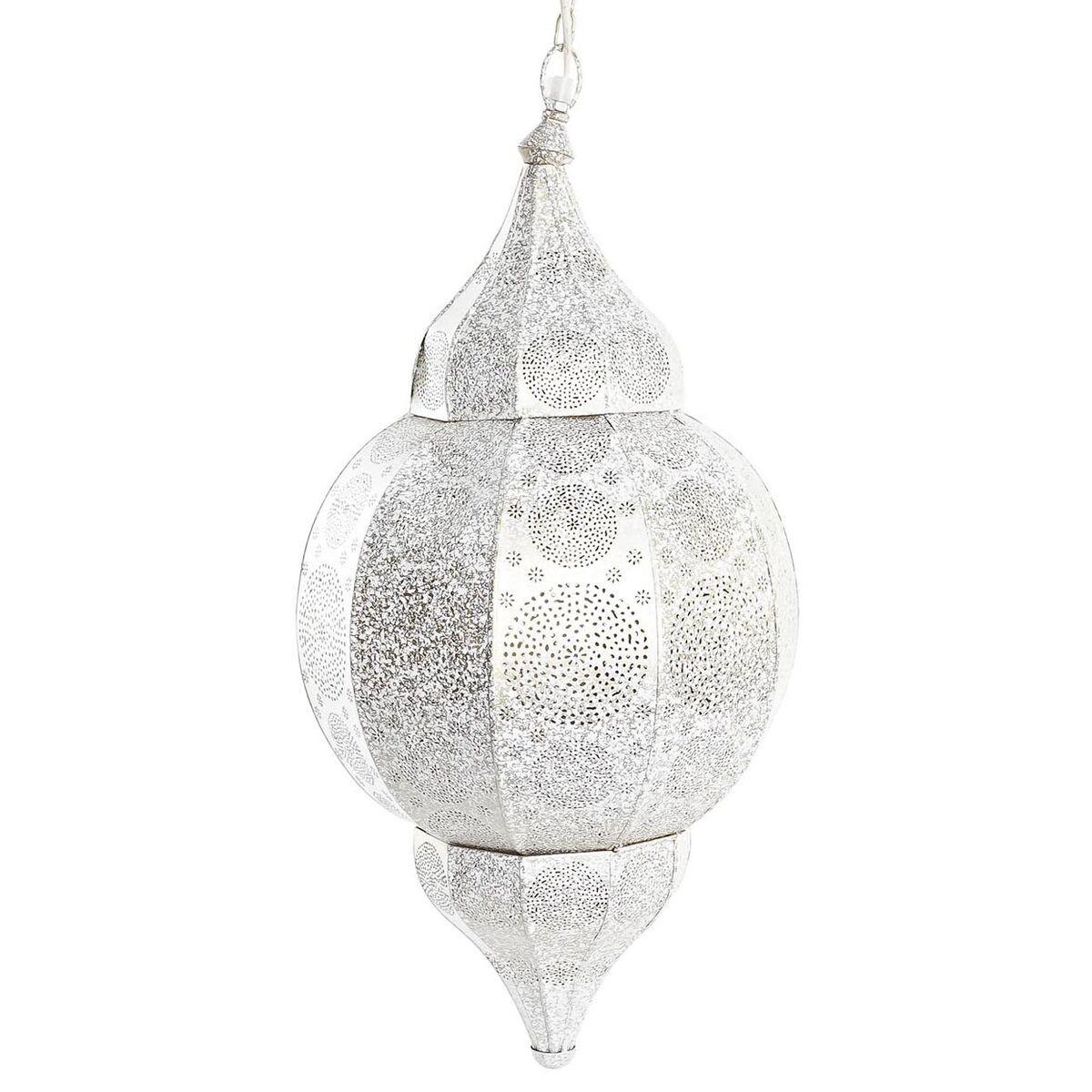 Loftslampe 31 X 31 X 64 Cm Gylden Hvid Jern 50 W
