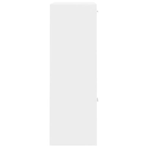 Opbevaringsreol 60x29,5x90 cm spånplade hvid højglans