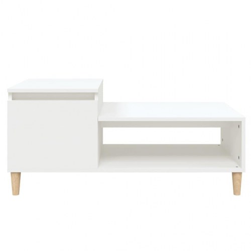 Sofabord 100x50x45 cm konstrueret træ hvid