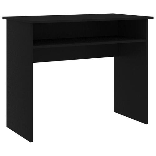 Skrivebord 90x50x74 cm konstrueret træ sort