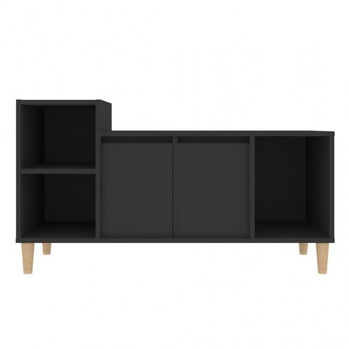 Tv-bord 100x35x55 cm konstrueret træ sort