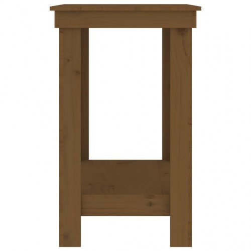 Arbejdsbord 80x50x80 cm massivt fyrretræ gyldenbrun
