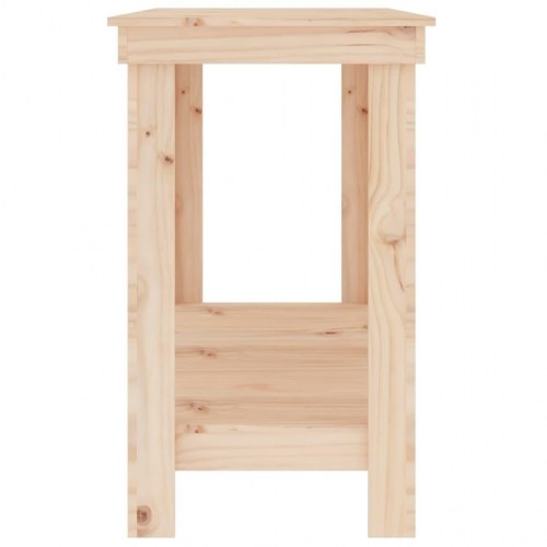 Arbejdsbord i massivt fyrretræ 180 × 50 × 80 cm - arbejdsbænk med hylde