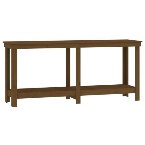 Arbejdsbord i massivt fyrretræ 180 × 50 × 80 cm - gyldenbrun