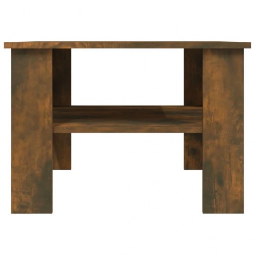 Sofabord i konstrueret træ - 60 × 60 × 42 cm, røget egetræsfarve