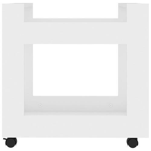 Kontorvogn 60x45x60 cm konstrueret træ hvid