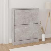 Skoreol 59x17x81 cm konstrueret træ betongrå