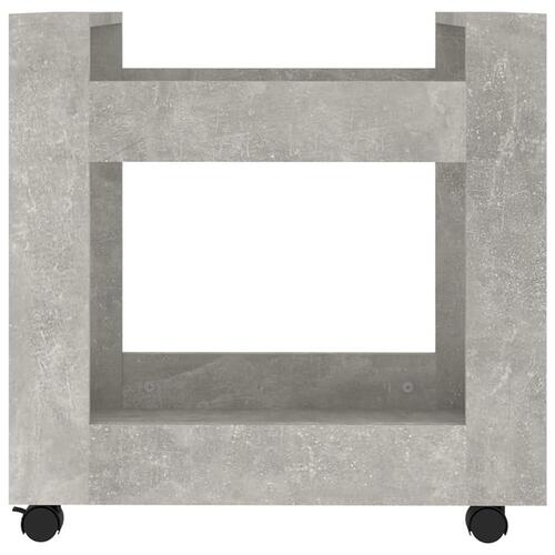 Kontorvogn 60x45x60 cm konstrueret træ betongrå