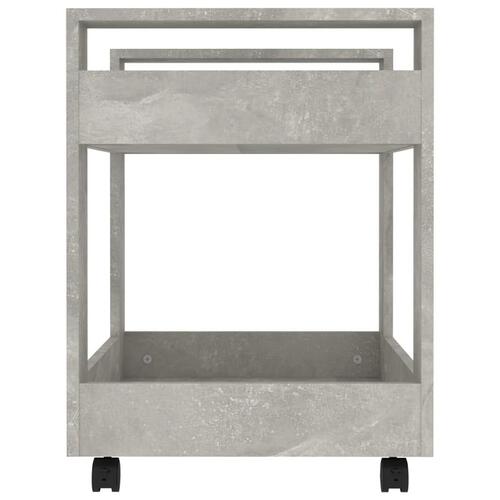 Kontorvogn 60x45x60 cm konstrueret træ betongrå